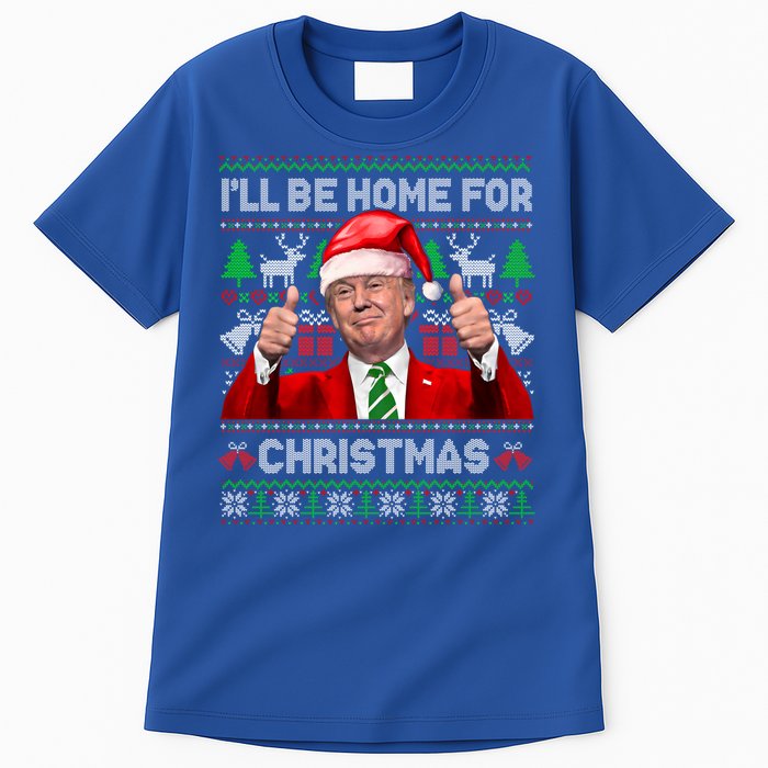 ILl Be Home For Christmas Santa Donald Trump Pajamas Xmas Cute Gift Tall T-Shirt