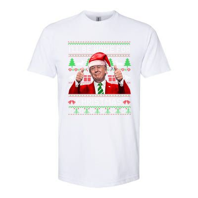 ILl Be Home For Christmas Santa Donald Trump Pajamas Xmas Cute Gift Softstyle CVC T-Shirt