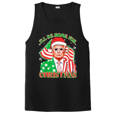 ILl Be Home For Christmas Pajamas Xmas Funny Donald Trump Funny Gift PosiCharge Competitor Tank