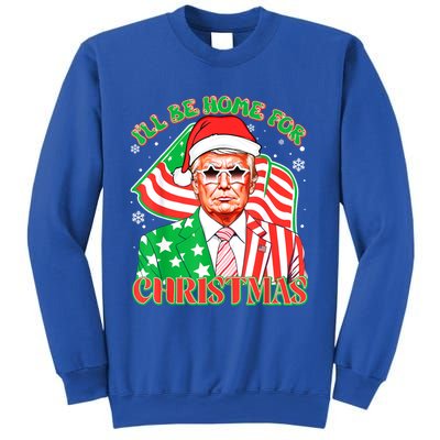 ILl Be Home For Christmas Pajamas Xmas Funny Donald Trump Funny Gift Sweatshirt