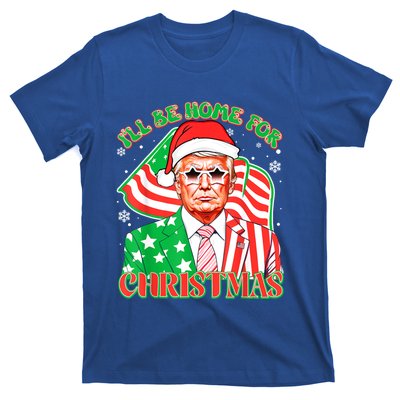 ILl Be Home For Christmas Pajamas Xmas Funny Donald Trump Funny Gift T-Shirt