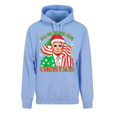 ILl Be Home For Christmas Pajamas Xmas Funny Donald Trump Funny Gift Unisex Surf Hoodie