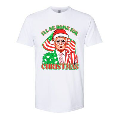 ILl Be Home For Christmas Pajamas Xmas Funny Donald Trump Funny Gift Softstyle CVC T-Shirt