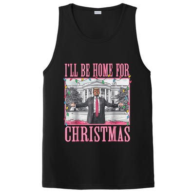 Ill Be Home For Christmas Santa Funny Trump Xmas Pajamas PosiCharge Competitor Tank