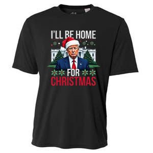 ILl Be Home For Christmas Santa Claus Trump 2024 Funny Cooling Performance Crew T-Shirt