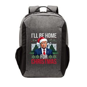 ILl Be Home For Christmas Santa Claus Trump 2024 Funny Vector Backpack