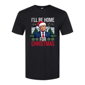 ILl Be Home For Christmas Santa Claus Trump 2024 Funny Softstyle CVC T-Shirt