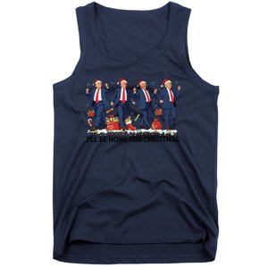 Ill Be Home For Christmas Santa Trumpdancing Xmas Holiday Tank Top