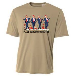 Ill Be Home For Christmas Santa Trumpdancing Xmas Holiday Cooling Performance Crew T-Shirt