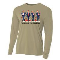 Ill Be Home For Christmas Santa Trumpdancing Xmas Holiday Cooling Performance Long Sleeve Crew