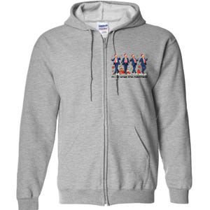 Ill Be Home For Christmas Santa Trumpdancing Xmas Holiday Full Zip Hoodie