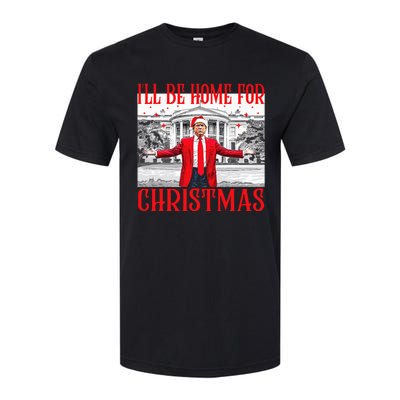 ILl Be Home For Christmas Santa Funny Trump Xmas Pajamas Softstyle CVC T-Shirt