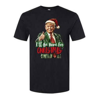 ILl Be Home For Christmas Santa Trump Xmas Pajamas Funny Softstyle® CVC T-Shirt