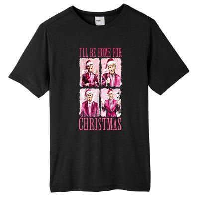 ILl Be Home For Christmas Santa Funny Xmas Trump Pajamas Tall Fusion ChromaSoft Performance T-Shirt