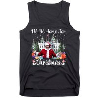 ILl Be Home For Christmas Funny Santa Claus Trump 2024 Long Sleeve Tank Top