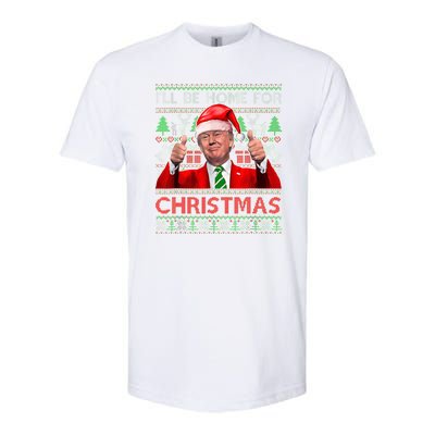 ILl Be Home For Christmas Santa Trump Xmas Pajamas Funny Softstyle CVC T-Shirt