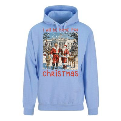 ILl Be Home For Christmas 2024 Funny Santa Xmas Pajamas Unisex Surf Hoodie