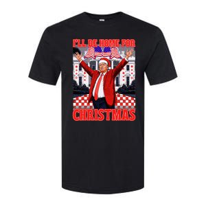 ILl Be Home For Christmas Santa Funny Trump Xmas Pajamas Softstyle CVC T-Shirt