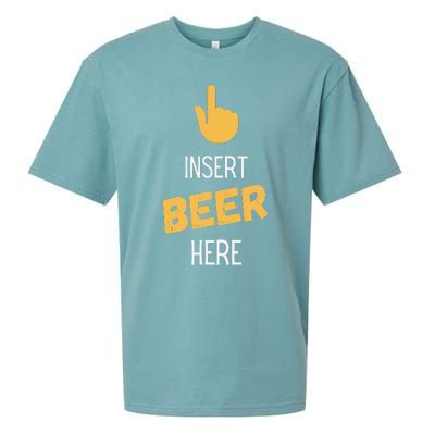 Insert Beer Here Sueded Cloud Jersey T-Shirt