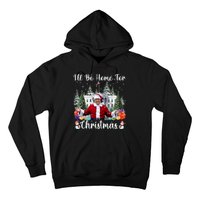 ILl Be Home For Christmas Funny Santa Claus Trump 2024 Hoodie