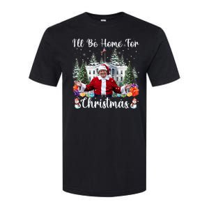 ILl Be Home For Christmas Funny Santa Claus Trump 2024 Softstyle CVC T-Shirt