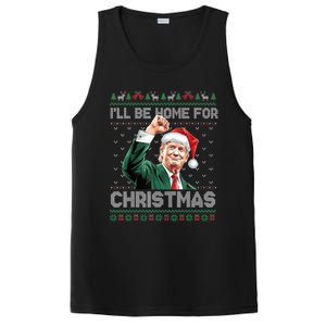 ILl Be Home For Christmas Funny Santa Trump Pajamas Ugly PosiCharge Competitor Tank