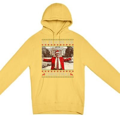 ILl Be Home For Christmas Santa Funny Ugly Xmas Sweater Premium Pullover Hoodie