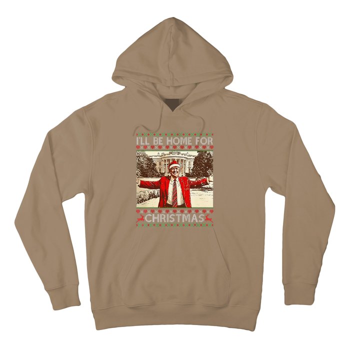 ILl Be Home For Christmas Santa Funny Ugly Xmas Sweater Hoodie