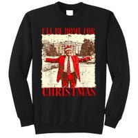 ILl Be Home For Christmas Santa Funny Trump Xmas Pajamas Sweatshirt