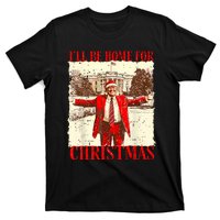 ILl Be Home For Christmas Santa Funny Trump Xmas Pajamas T-Shirt