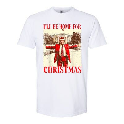 ILl Be Home For Christmas Santa Funny Trump Xmas Pajamas Softstyle CVC T-Shirt