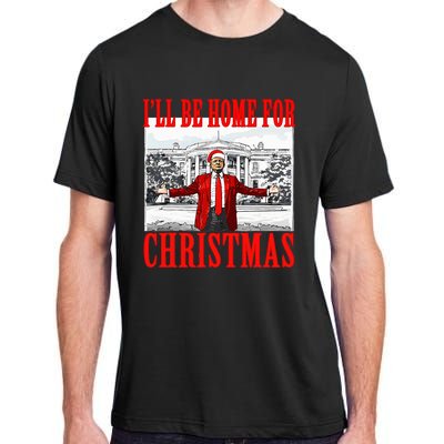 Ill Be Home For Christmas Santa Adult ChromaSoft Performance T-Shirt