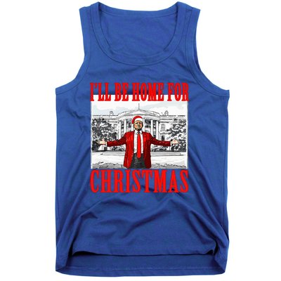 Ill Be Home For Christmas Santa Tank Top