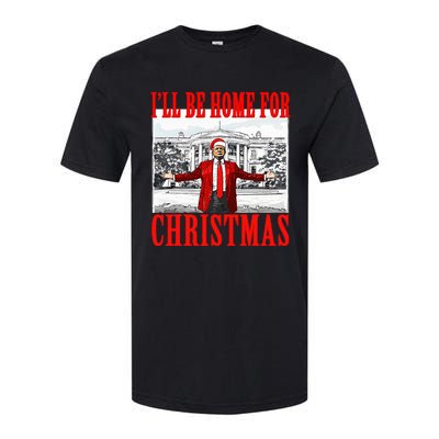 Ill Be Home For Christmas Santa Softstyle® CVC T-Shirt