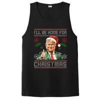 ILl Be Home For Christmas Funny Trump 2024 Ugly Xmas PosiCharge Competitor Tank