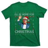 ILl Be Home For Christmas Funny Trump 2024 Ugly Xmas T-Shirt