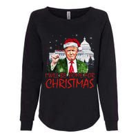 ILl Be Home For Christmas Xmas Trump Pajamas Holiday Santa Womens California Wash Sweatshirt