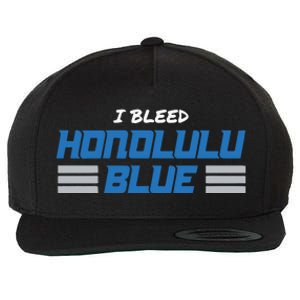 I Bleed Honolulu Blue Wool Snapback Cap