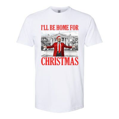 ILl Be Home For Christmas Santa Funny Trump Xmas Pajamas Softstyle CVC T-Shirt