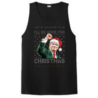 ILl Be Home For Christmas Santa Trump Xmas Ugly Pajamas PosiCharge Competitor Tank