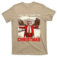 ILl Be Home For Christmas Funny Trump Santa Xmas 2024 T-Shirt