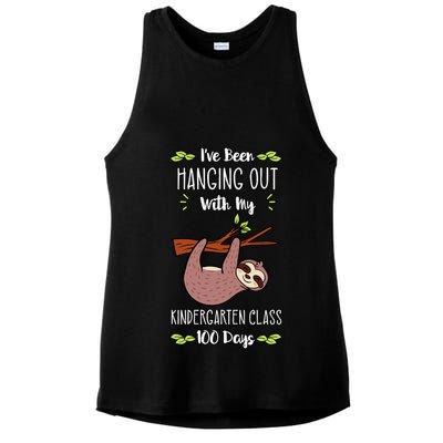 I've Been Hanging Out With My Kindergarten Class 100 Days Cool Gift Ladies PosiCharge Tri-Blend Wicking Tank