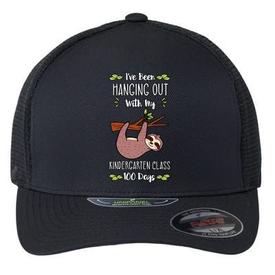 I've Been Hanging Out With My Kindergarten Class 100 Days Cool Gift Flexfit Unipanel Trucker Cap