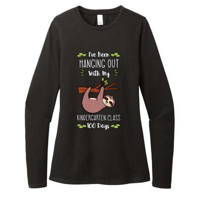 I've Been Hanging Out With My Kindergarten Class 100 Days Cool Gift Womens CVC Long Sleeve Shirt