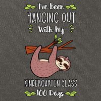 I've Been Hanging Out With My Kindergarten Class 100 Days Cool Gift Cotton Canvas Backpack