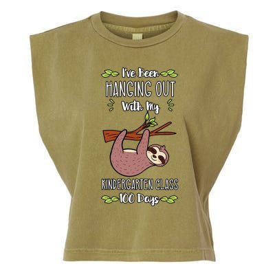 I've Been Hanging Out With My Kindergarten Class 100 Days Cool Gift Garment-Dyed Women's Muscle Tee