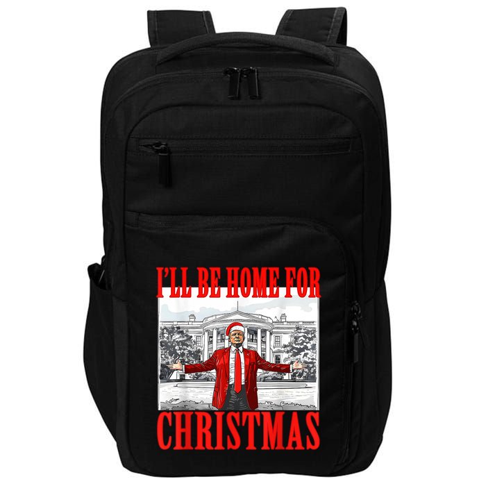 ILl Be Home For Christmas Funny Donald Trump Impact Tech Backpack