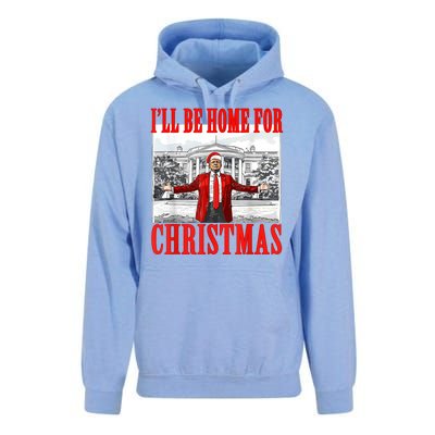 ILl Be Home For Christmas Funny Donald Trump Unisex Surf Hoodie