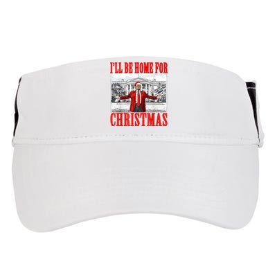 ILl Be Home For Christmas Funny Donald Trump Adult Drive Performance Visor