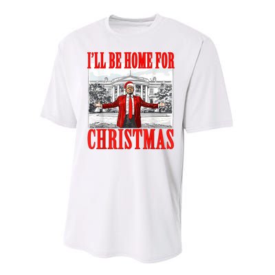 ILl Be Home For Christmas Funny Donald Trump Performance Sprint T-Shirt